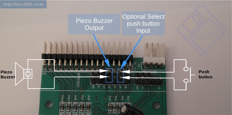 Gotek HxC Firmware buzzer wiring