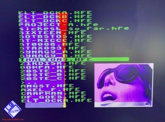 Gotek HxC firmware On-Screen-Display on Atari ST