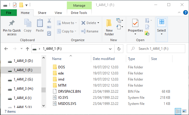 Multi partitions USB stick