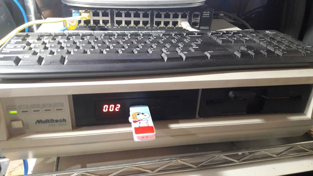 Multitech MIC-504 with Gotek emulator flashed with HxC firmware