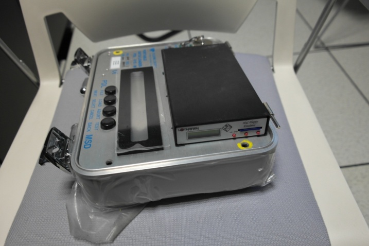 The Teledyne PDL 615 Data Loader equiped with an HxC Floppy Emulator.