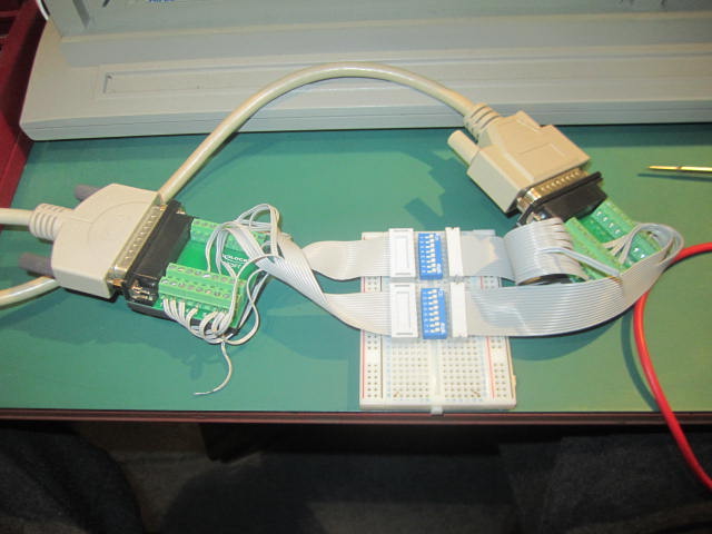 a total of 15 wires to pin: 1/2gnd/3/5/7/8/9/11/13/15/19/21/22/24/25