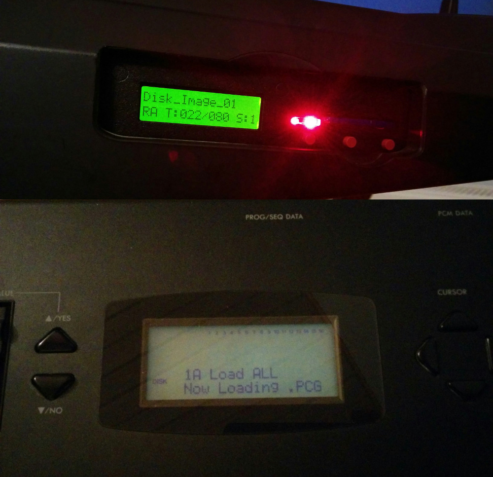 Doing a test load with factory presets disk.